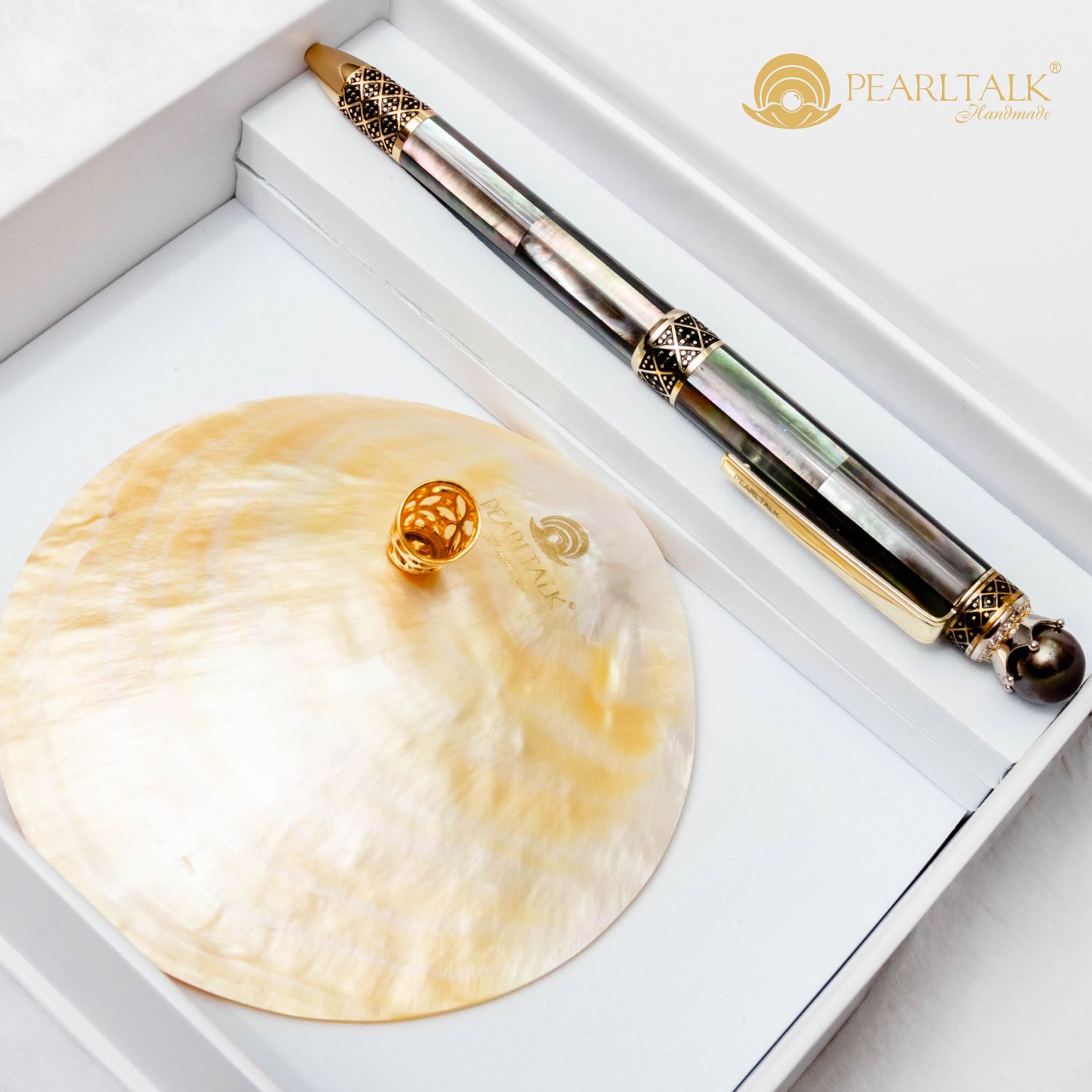 BÚT KING PEARL PEN 03 - ĐEN TAHITI(Tặng kèm đế cắm bút trị giá 1.500.000Đ)